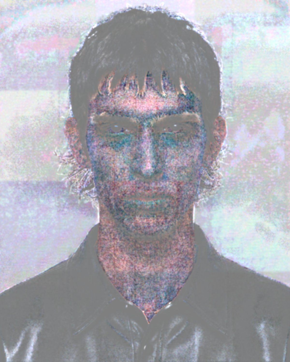 Low-frequency difference for portrait 1 — what the model changed in broad colour and light